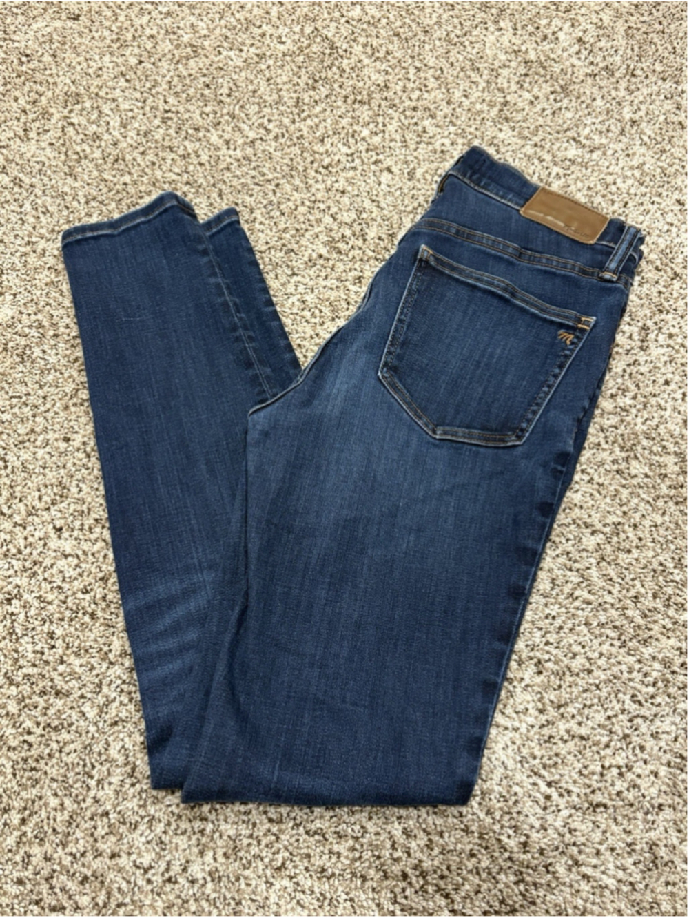 Madewell 9” High Rise Skinny Jeans Womens 26 Dark Wash Stretch Denim G1